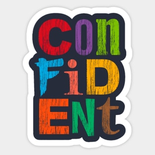 Confident Sticker